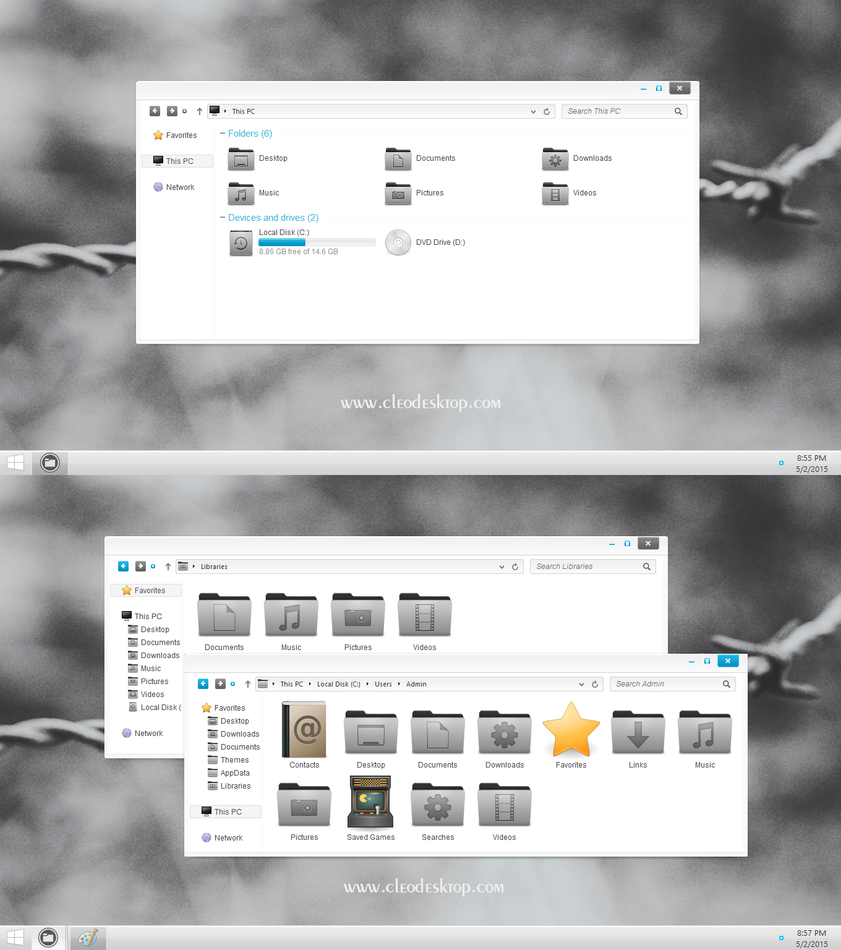 Win10 iMod iconpack for Win7/8/10