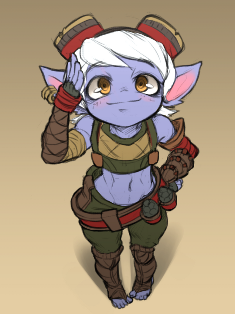 Visual updated Tristana sketch by Nestkeeper