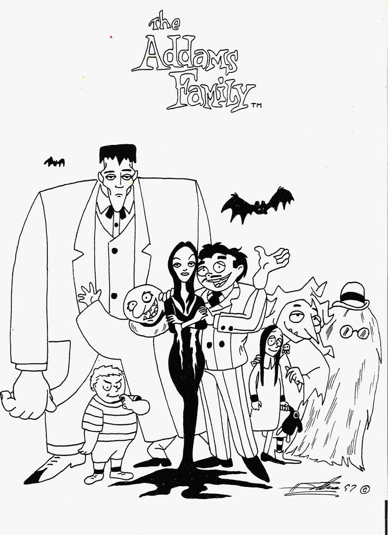 Morticia Addams Coloring Pages Coloring Book Addams Family Coloring
