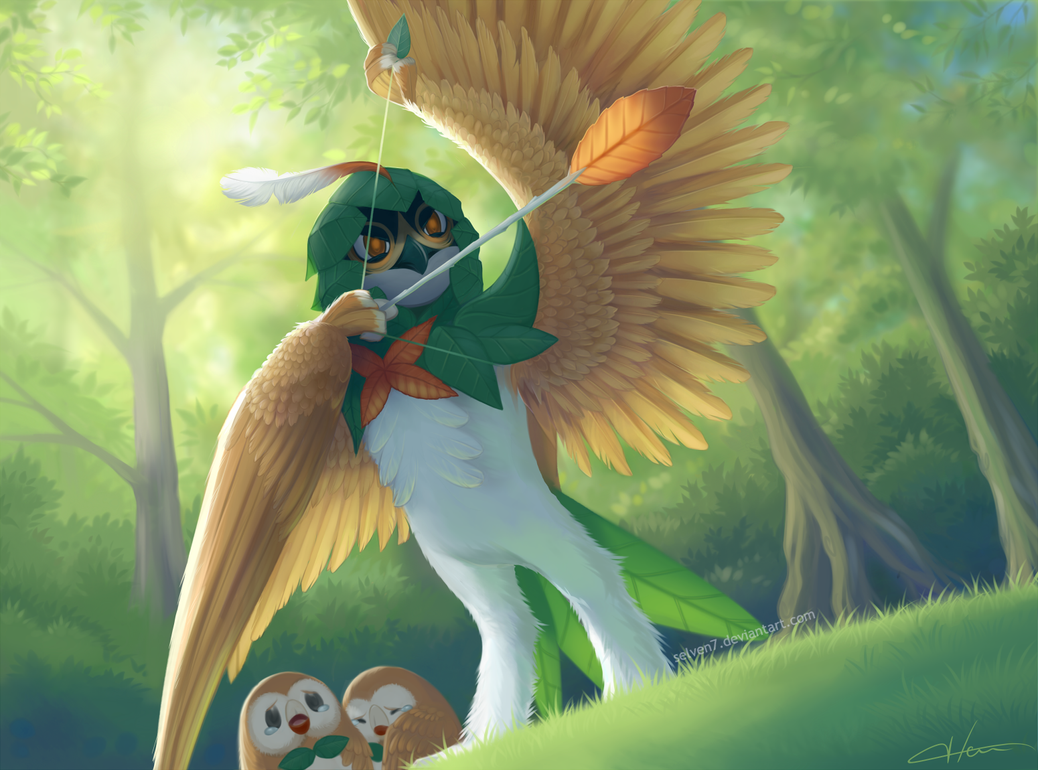 decidueye_to_the_rescue__by_selven7-damh