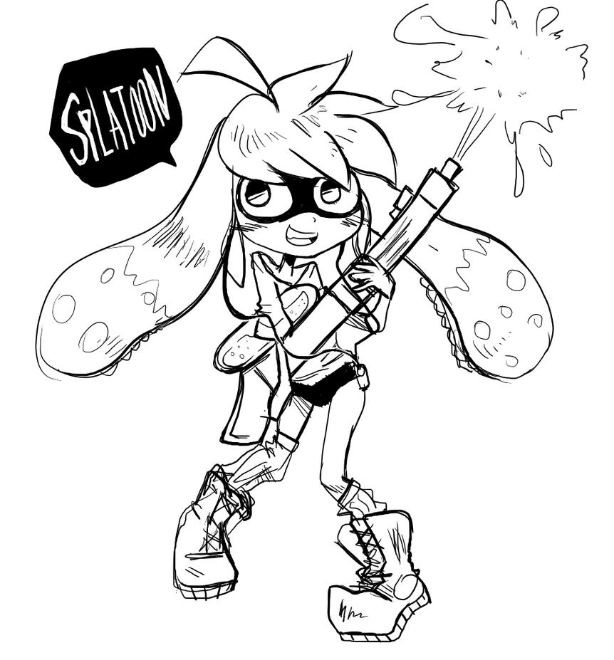 callie and marie splatoon coloring pages - photo #16