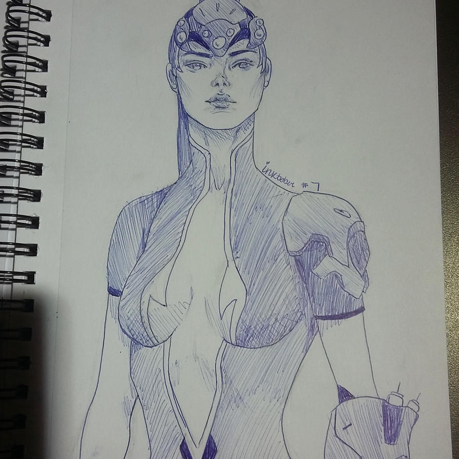 Widowmaker | Inktober by Gilly-Fishies