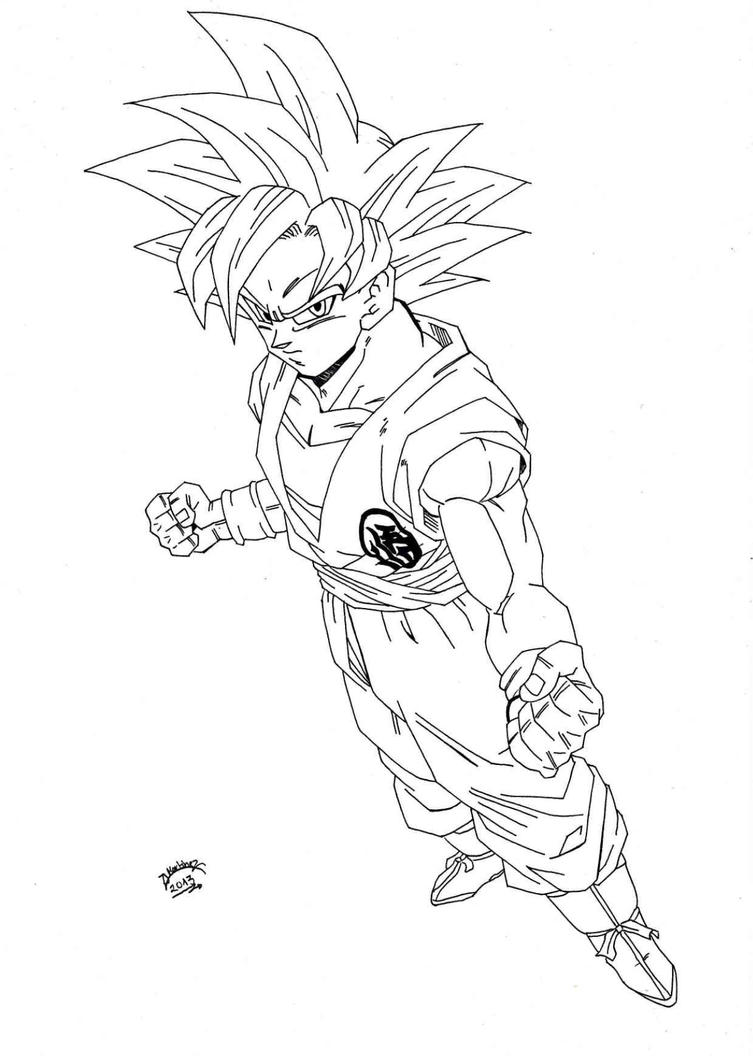 God Broly - Free Colouring Pages