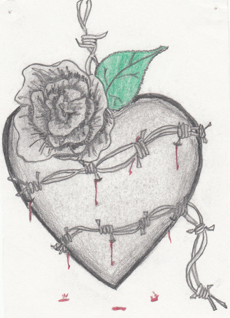 Barbed wire heart by ShShipping15 on DeviantArt