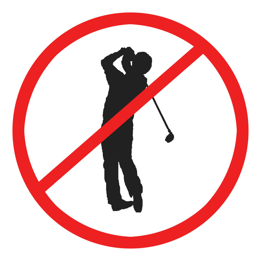 Image result for no golf