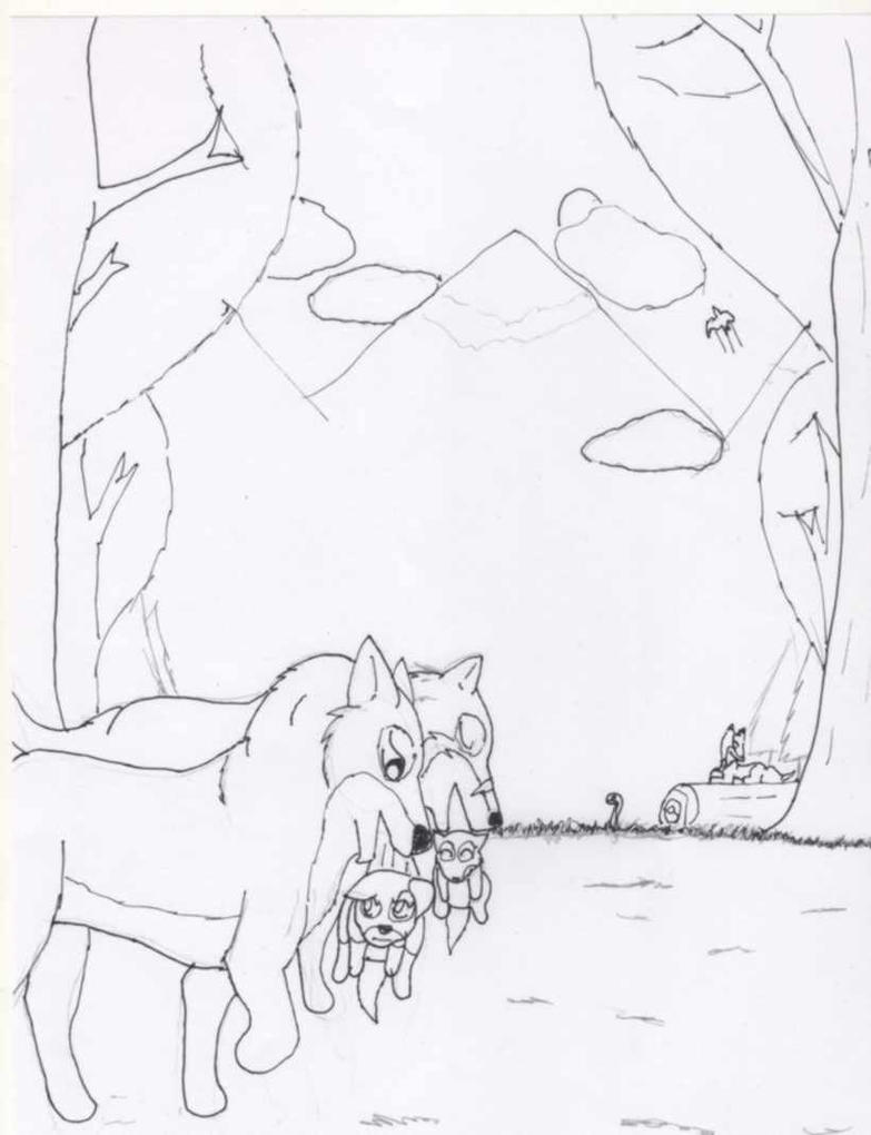 Mes dessins - Page 3 Rain_khali_et_leur_petits_by_redwolf2005-dbj6lsg