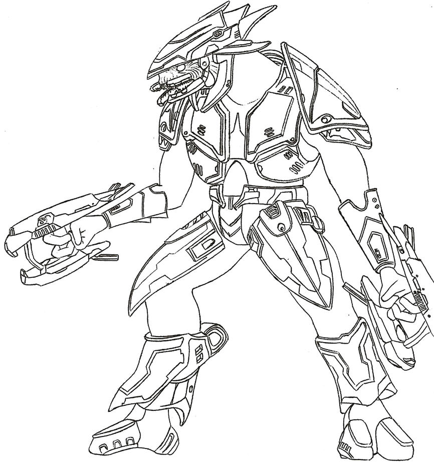 coloring pages halo 3 - photo #44